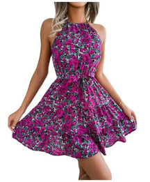 Vestido Plissado Floral