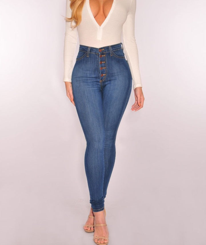 Jeans Sexy Stretch Fit – Cintura Alta e Ajuste Slim